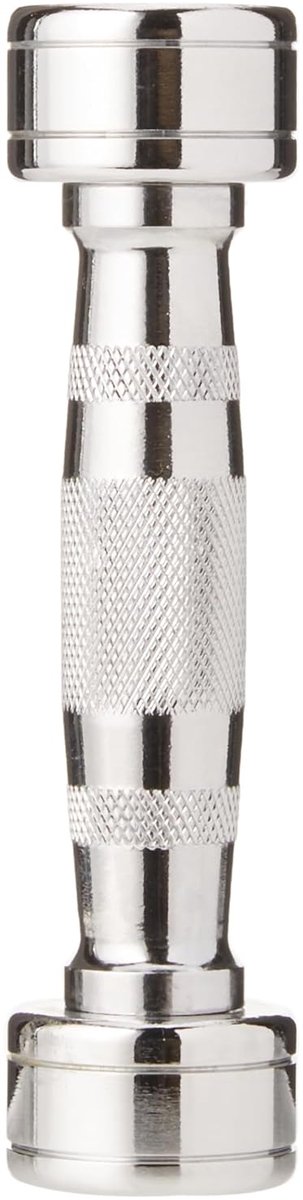 SnelShoppen - Trendy Sport Chrome Dumbbell 1 kg - Ergonomische Handgreep - Ideaal voor Krachttraining, Spieropbouw en Gymnastiek - Compact en Antislip