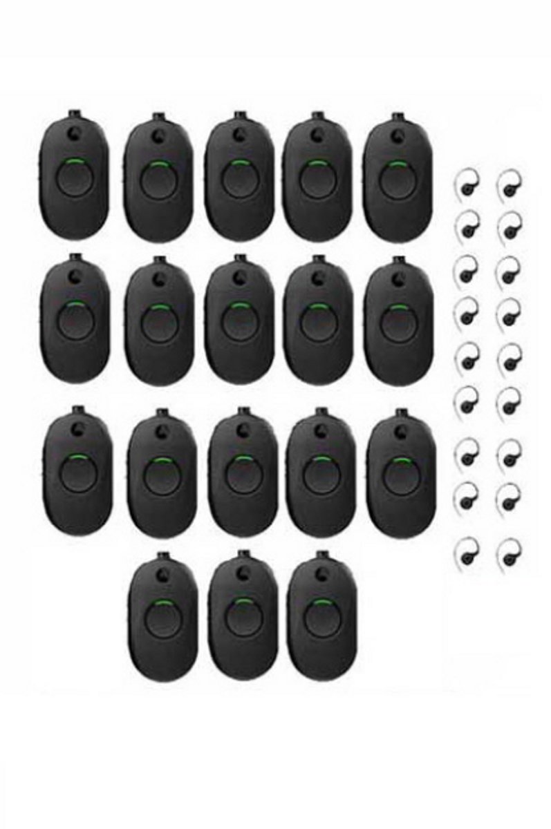 Set van 18 Motorola CLP446E Mini Portofoon met oortje zonder lader