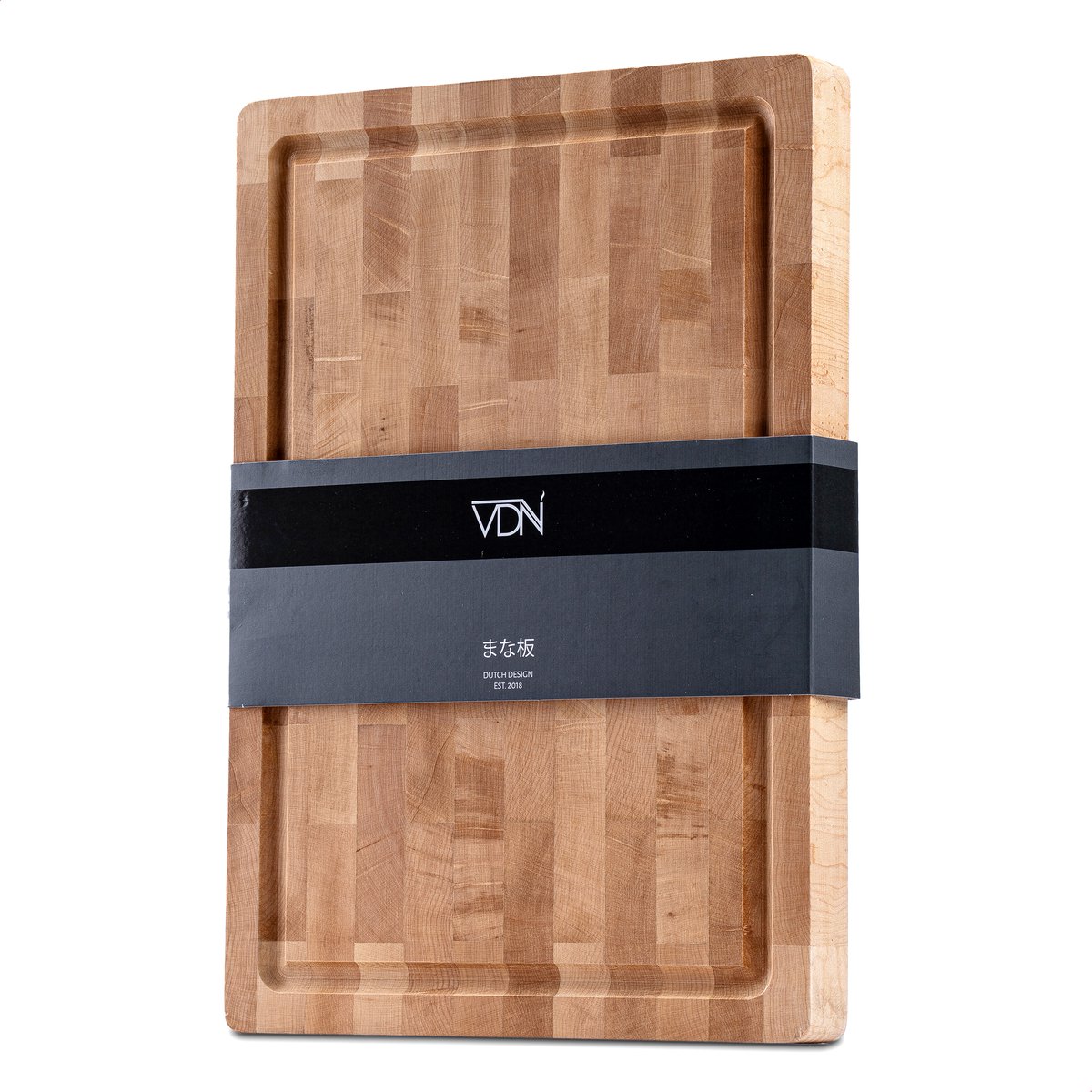 VDN Professionele Snijplank Esdoorn Hout met Sapgeul en Handvaten – Anti-slip Borrelplank - Hakblok Kopshout 26x38x3.5 cm — cadeau in Kookcadeaus - foto 5