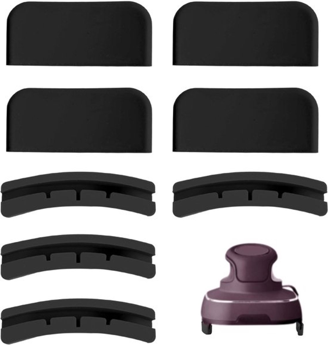 Airfryer Mat 8 Stuks Siliconen Hittebeschermer Onderzetters Keukenhulp Draagbare Accessoires 5 2 x 2 3 cm