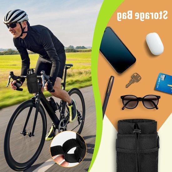 SnelShoppen - 2 Pack Fiets Drinkhouder 12-24oz, Zonder Schroeven, Handvat Drinkhouder, Flessenhouder, Waterfles Houder, Cadeau voor Fietsers — afbeelding 4