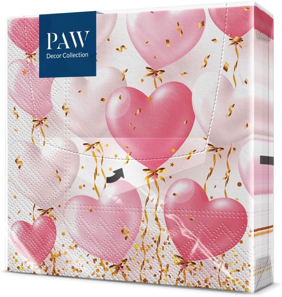 SnelShoppen - Paper Napkins 3 Ply (33 x 33 cm) - 20 Stuks - Kleurrijke Servetten voor Feestjes, Verjaardagen, Bruiloften, Communie en Vieringen - Ecol
