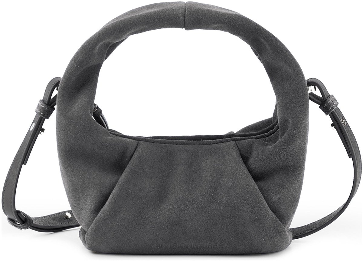LES VISIONNAIRES Greta Mini Essential Handtas Leder 23 cm - Dames - asphalte