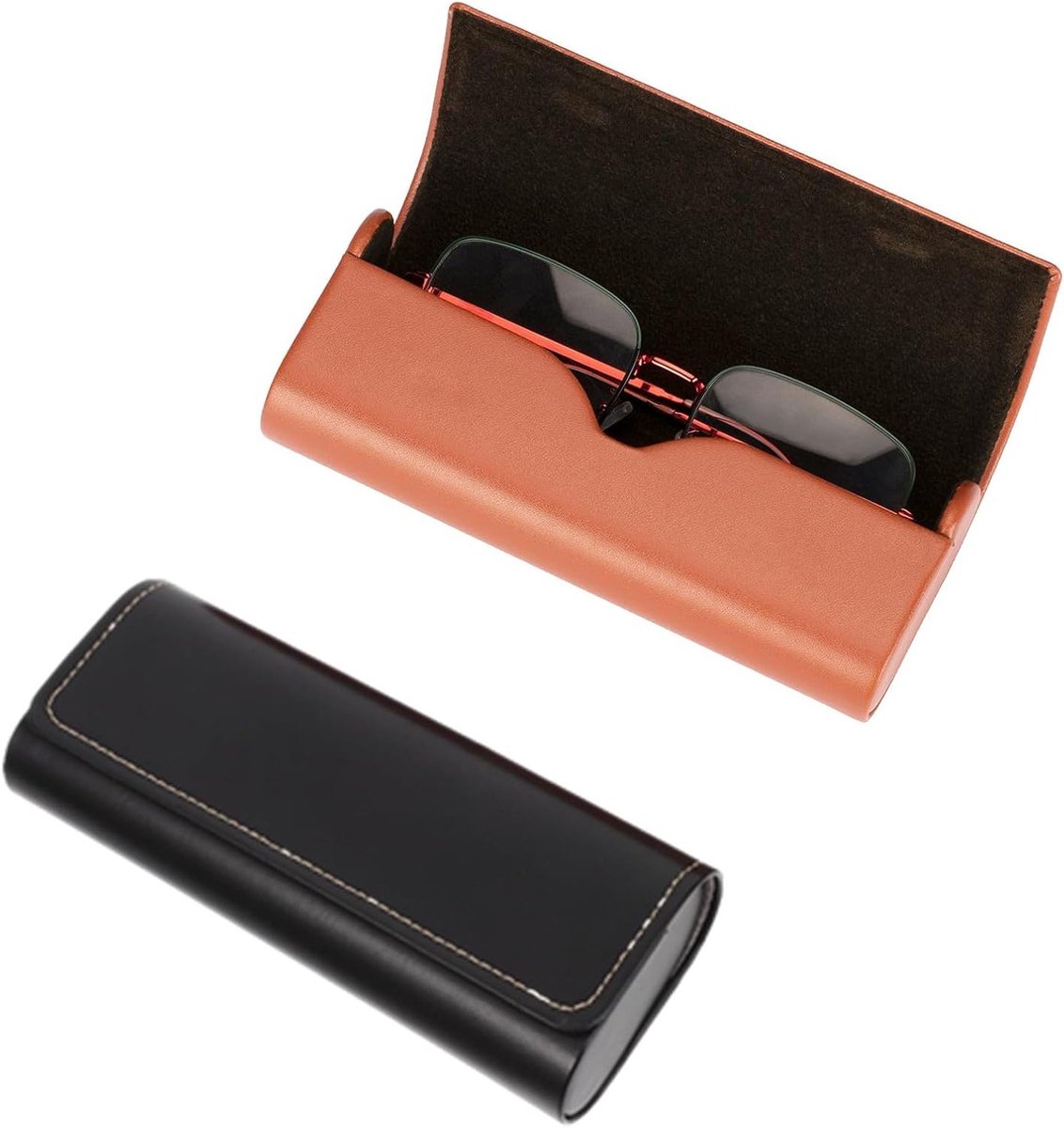 Brillenkoker Hard - Brillenhoesje Beschermend - Veilig Opbergen - Schokabsorberend - 18.7 cm - Zwart