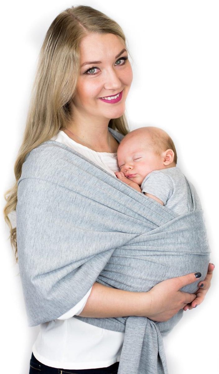 Ergonomische Geweven Rekbare Baby Draagdoek Van Katoen Om Te Knopen