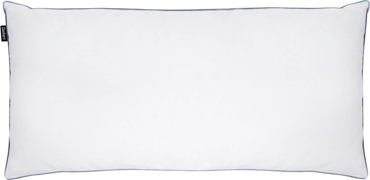 Beliani TEIDE - Hoofdkussen 3 vakken - Wit - 40 x 80 cm - Hoog - Eendenveren