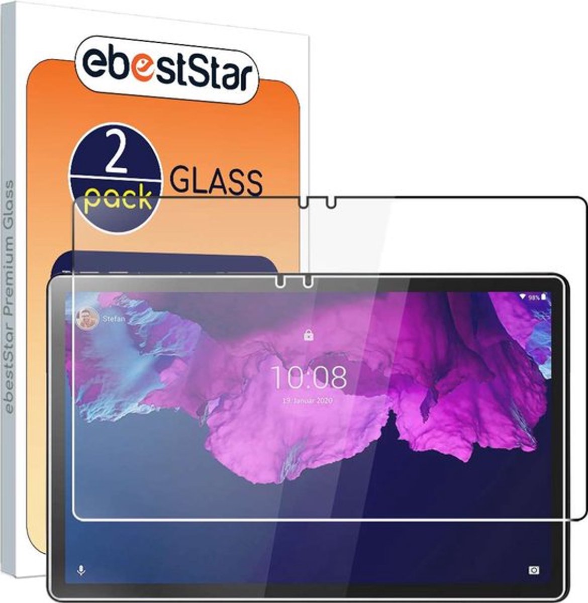 ebestStar - {2 Stuks} Gehard glas geschikt voor Lenovo Tab P11 Pro, Screen Protector Cover, Schermbeschermer Tempered Glass