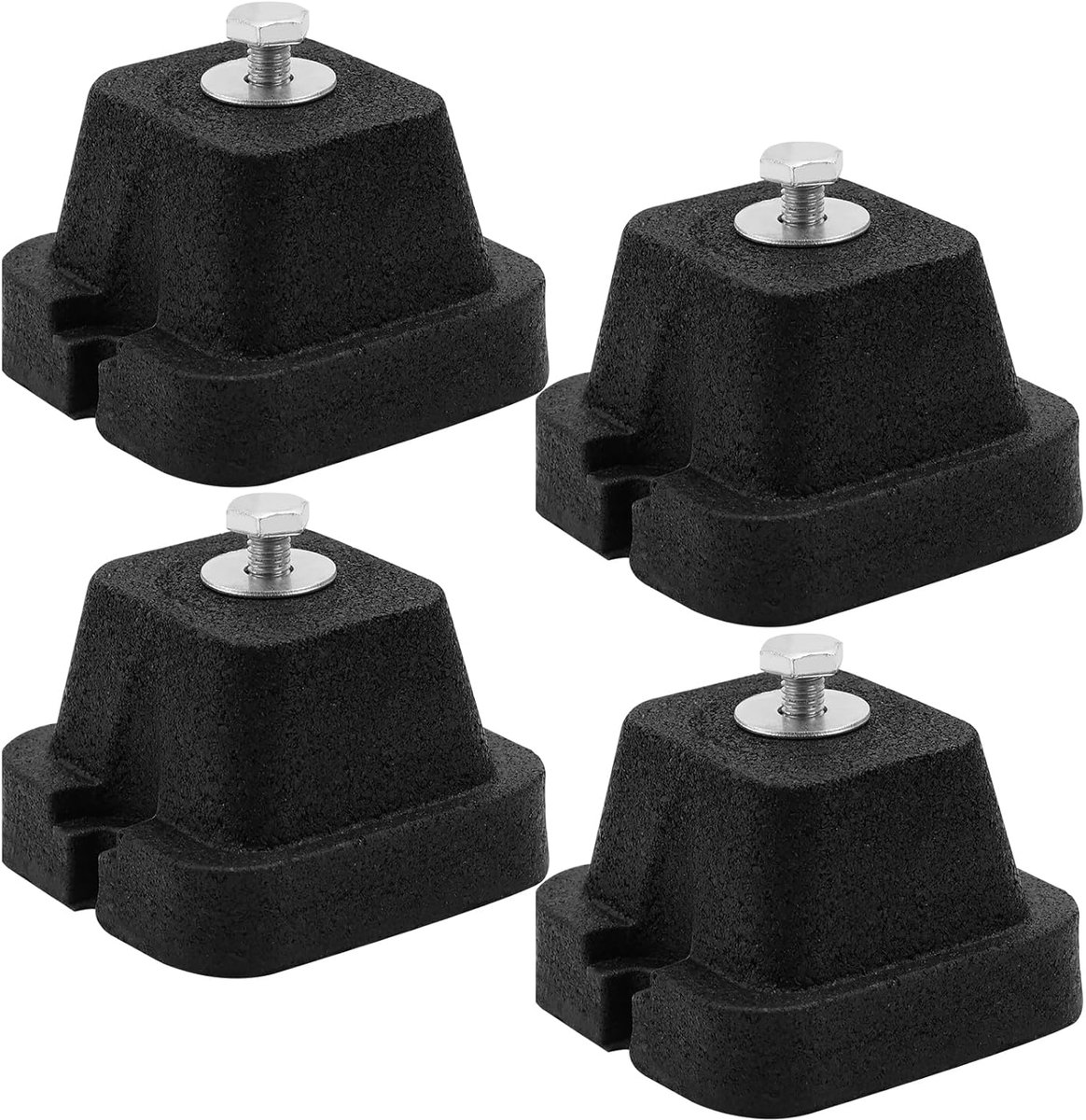 SnelShoppen - 4 Stuks Rubber Dempers voor Buitenunit Airconditioning en Warmtepomp, Antislip Anti-Vibratie Voeten, Schok- en Trillingsdempers voor Tui