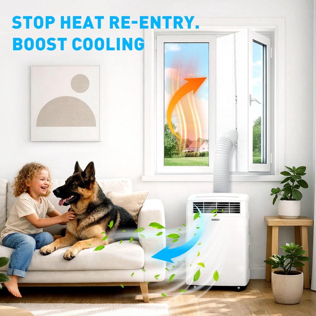 Raamafdichtingsset Airconditioner 300 cm - Dubbele Ritssluiting - Sterke Kleefstrip - Voor Mobiele Airco En Wasdroger – foto 2