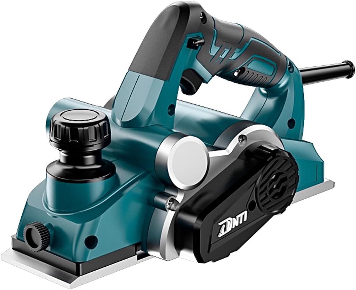 Thijox - Elektrische Schaafmachine 850W - Houtschaaf met 17000 RPM, 82mm Schaafbreedte, Instelbare Zaagdiepte 0-2mm - Perfect voor Houtbewerking, V-Gr