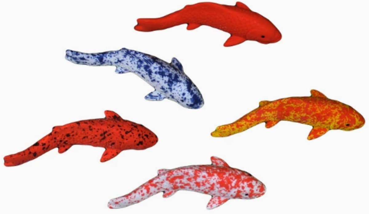 KZQ Drijvende Kunstvissen Set Van 5 Realistische Aquariumdecoratie Van Kunsthars 8x3 Cm