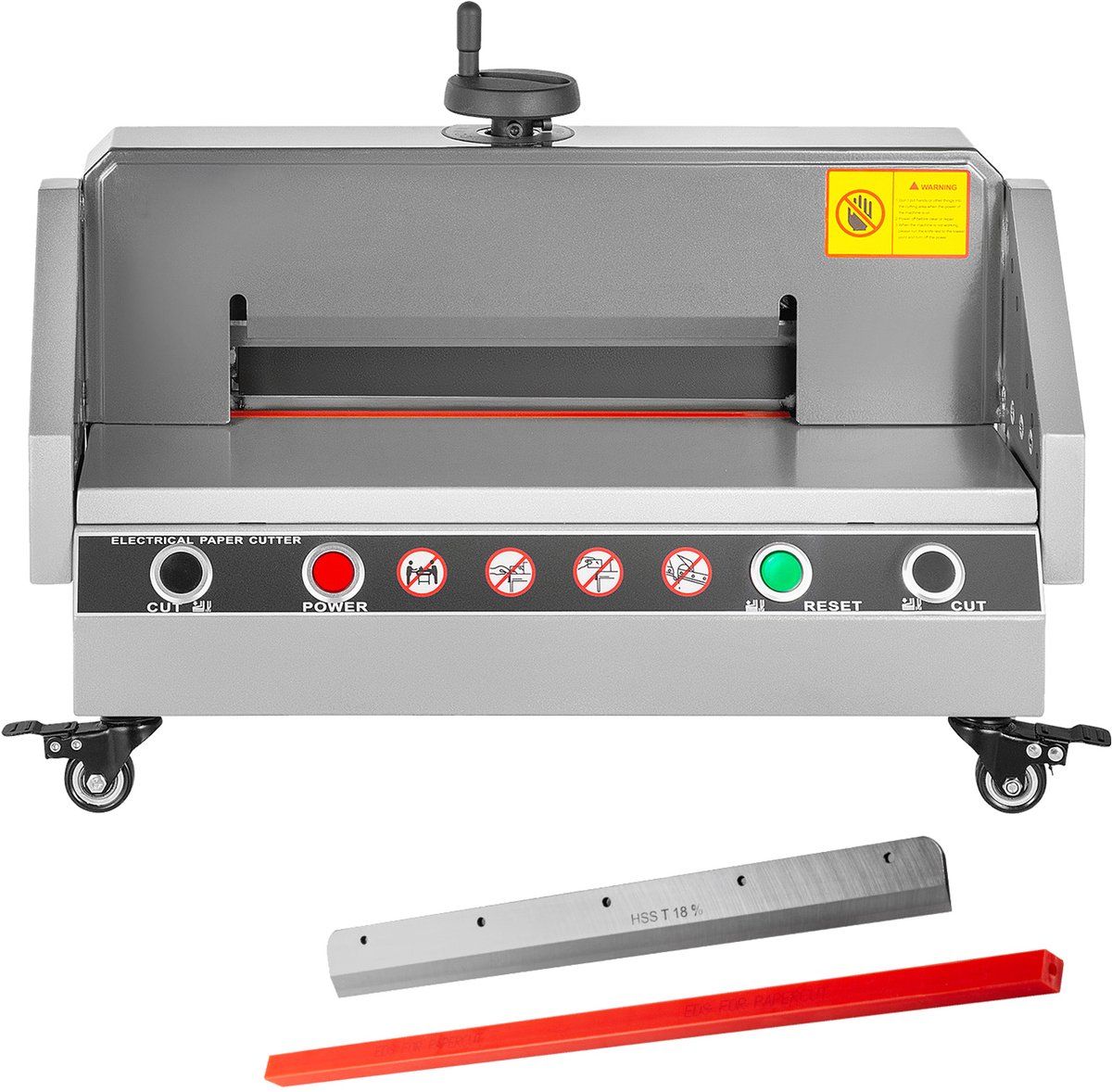Elektrische Papiersnijder (330,2 Mm Snijbreedte / 4 Cm Snijdikte), Tafelmodel met Knopbediening, Geschikt voor Kantoor, School, Drukkerij en Papiersnijden