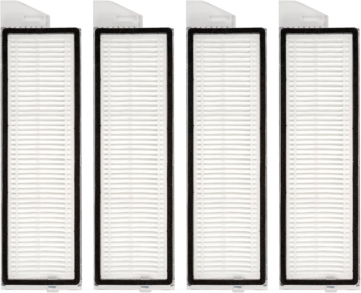 SnelShoppen - 4x HEPA Filters voor Robotstofzuiger, Compatibel met S8 MaxV Ultra/S8 Max Ultra, Hoogwaardige Vervangfilters voor Stof- en Allergieën, I