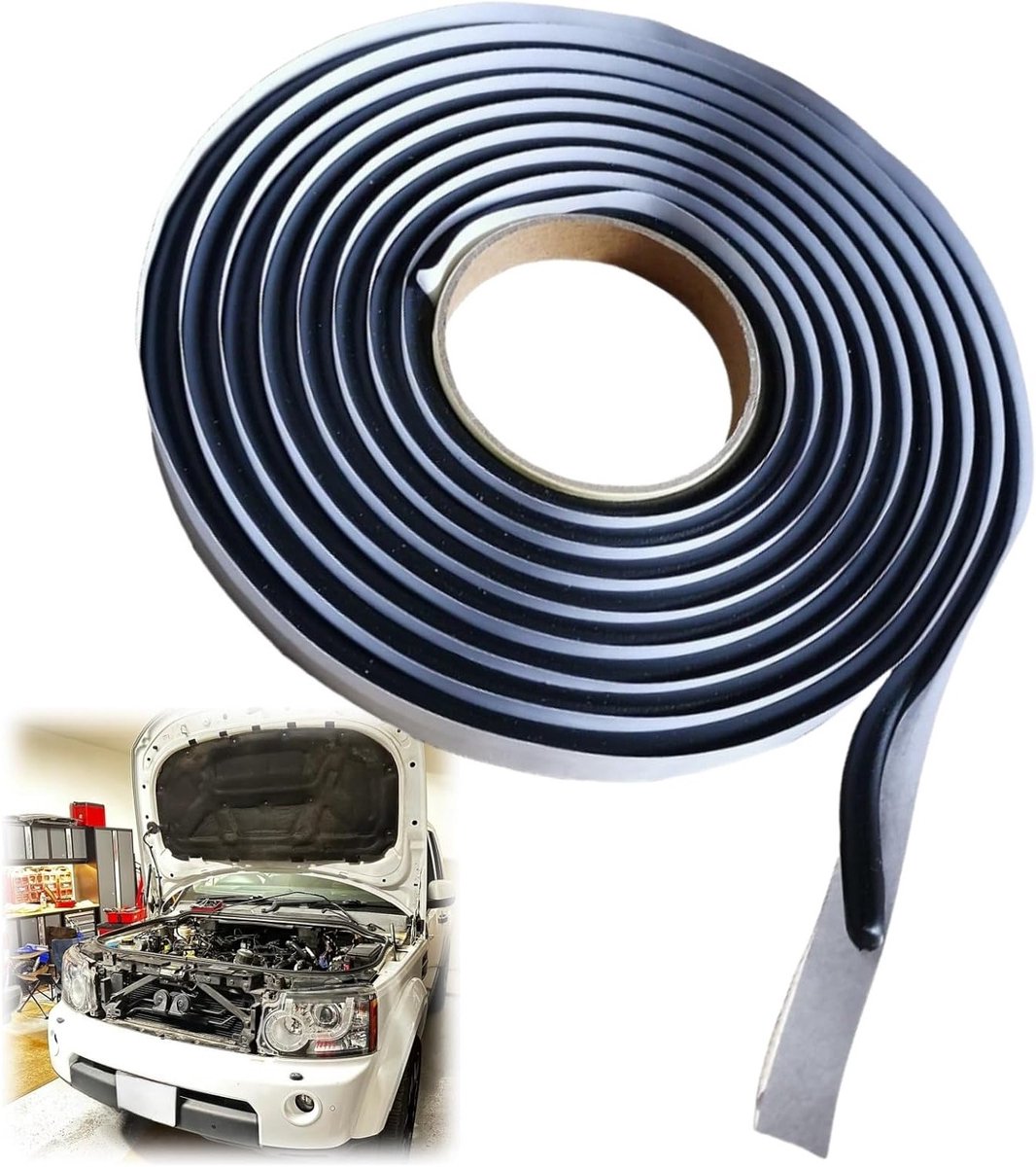 Ronde Butyl Touw, Waterdichte Zelfklevende Butyl Tape, 9.5mm x 4m voor Sealing van Auto- en Vrachtwagenkoplampen, Ramen en Deuren