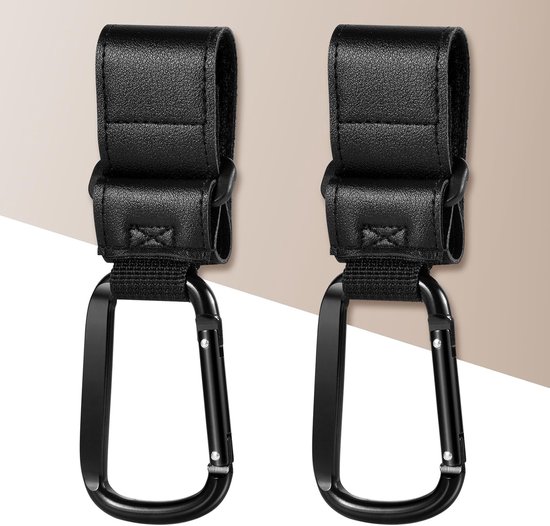 Buggy Clips voor Kinderwagens - 2 Stuks Haken voor Boodschappentassen en Lunchtassen van Merkloos — afbeelding 4