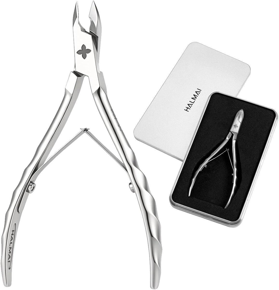 SnelShoppen - Professionele Nagelriemtang, Ultrascherpe Roestvrijstalen Tondeuse voor Dode Huid en Hangnagels, 7 mm Kaakprecisie met Antislip Handvat,