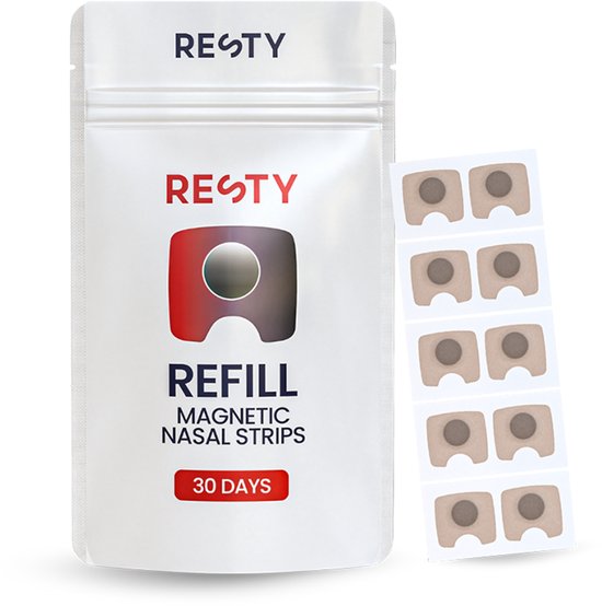 Resty Magnetische Neusstrips Navulling - 30 Toepassingen - Zonder Clip