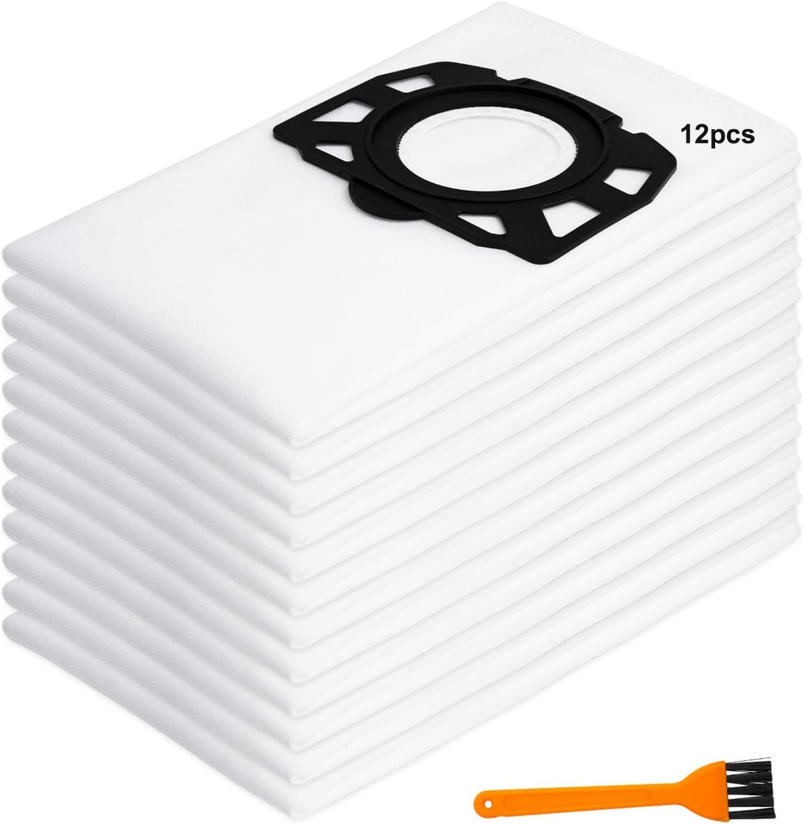 12 Stofzuigerzakken voor Karcher WD4 WD5 WD6 WD5P WD6P MV4 MV5 MV6 – 2.863-314.0 Vervanging – Nat en Droog