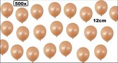 500x Mini ballon métallique or rose 5 pouces (12cm)