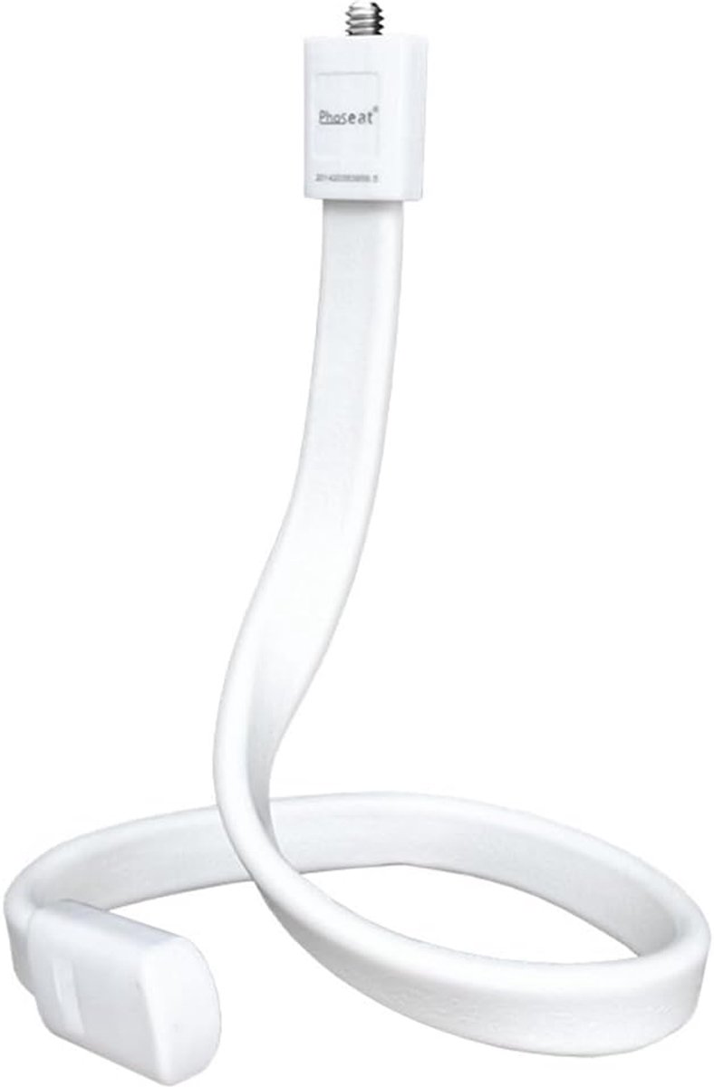SnelShoppen - Universele Monitor Houder Wit - 1/4 Inch Draad voor Baby Monitor, Camera - Flexibele Bevestiging aan Babybed zonder Boren - Stabiele Sta