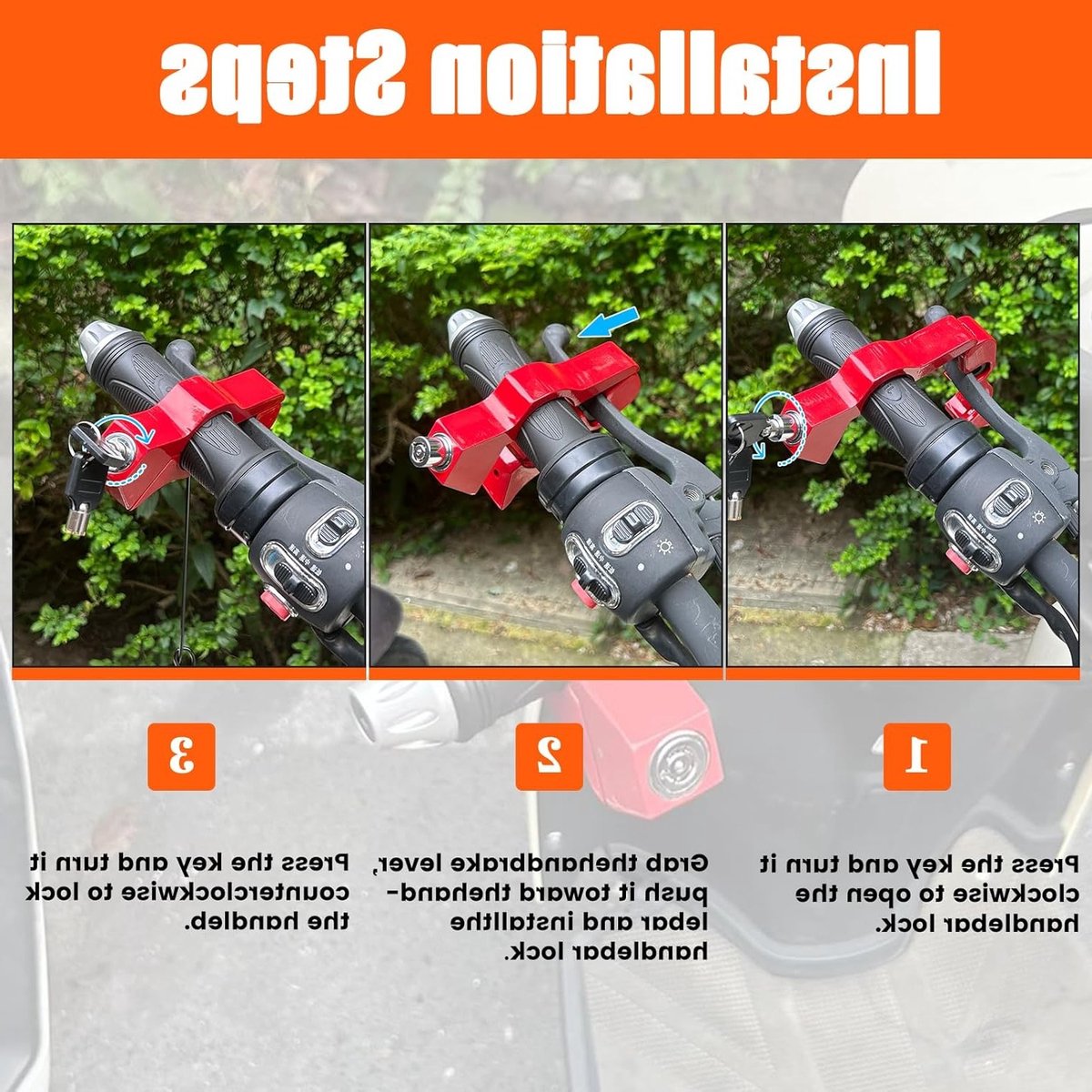 Verstelbare Remschijfslot voor Motoren en Scooters - Beveiliging tegen Diefstal voor Fietsen en ATB's – foto 5