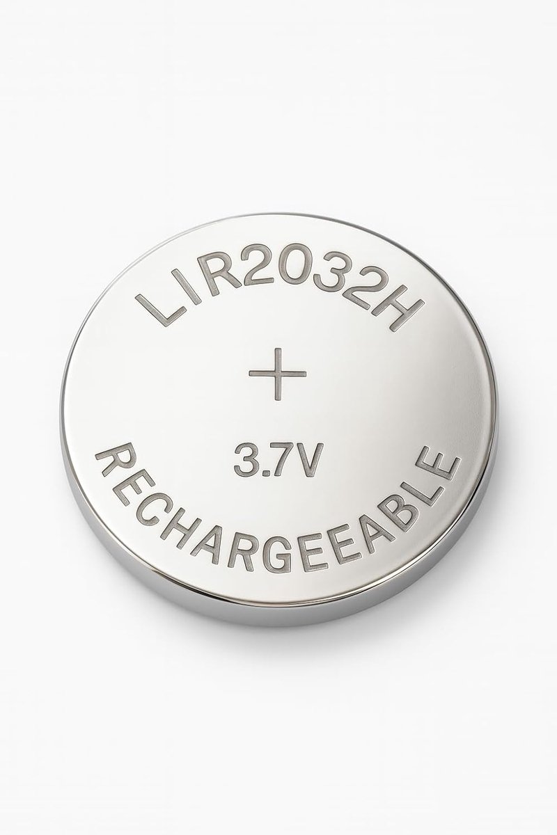 SnelShoppen - LIR2032 3.7V 70mAh Oplaadbare Knopcelbatterij - CR2032 Vervanger voor Moederborden, Autosleutels, Polltransmitters - 1 Stuk