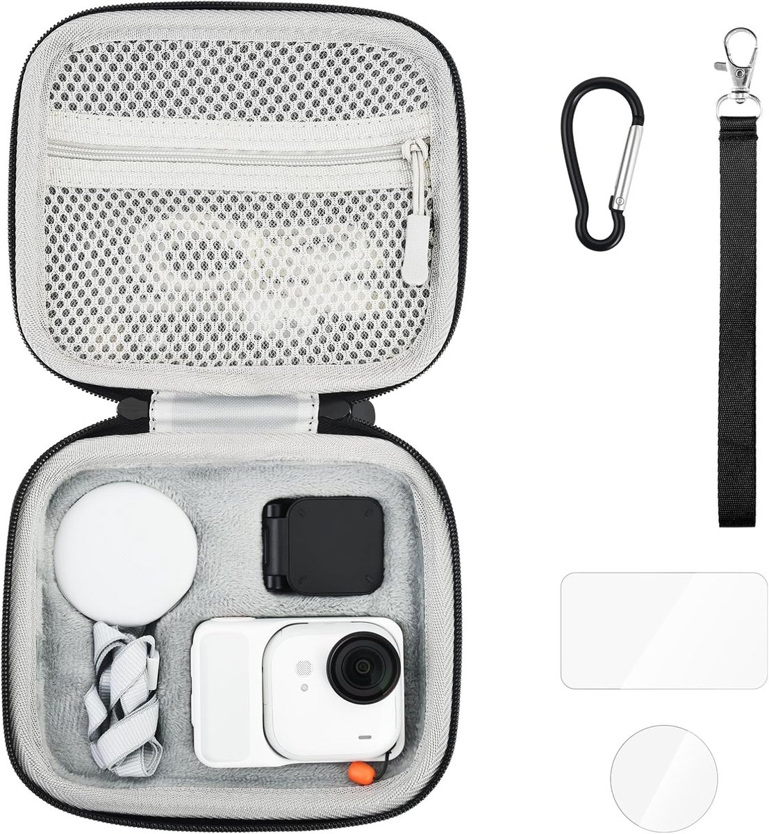 SnelShoppen - Waterdichte Hard Case voor Insta360 GO Ultra Accessoires - Robuuste EVA Opbergzak - Ideaal voor Reizen, Outdoor, Actiefoto's, Veilig en