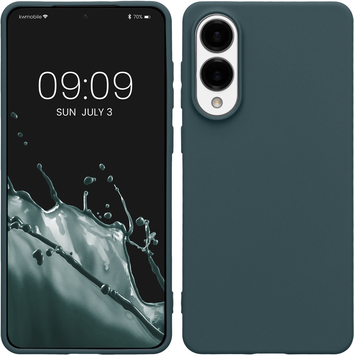 kwmobile telefoonhoesje geschikt voor Samsung Galaxy S25 Edge - Hoesje voor smartphone - Back cover in leisteen
