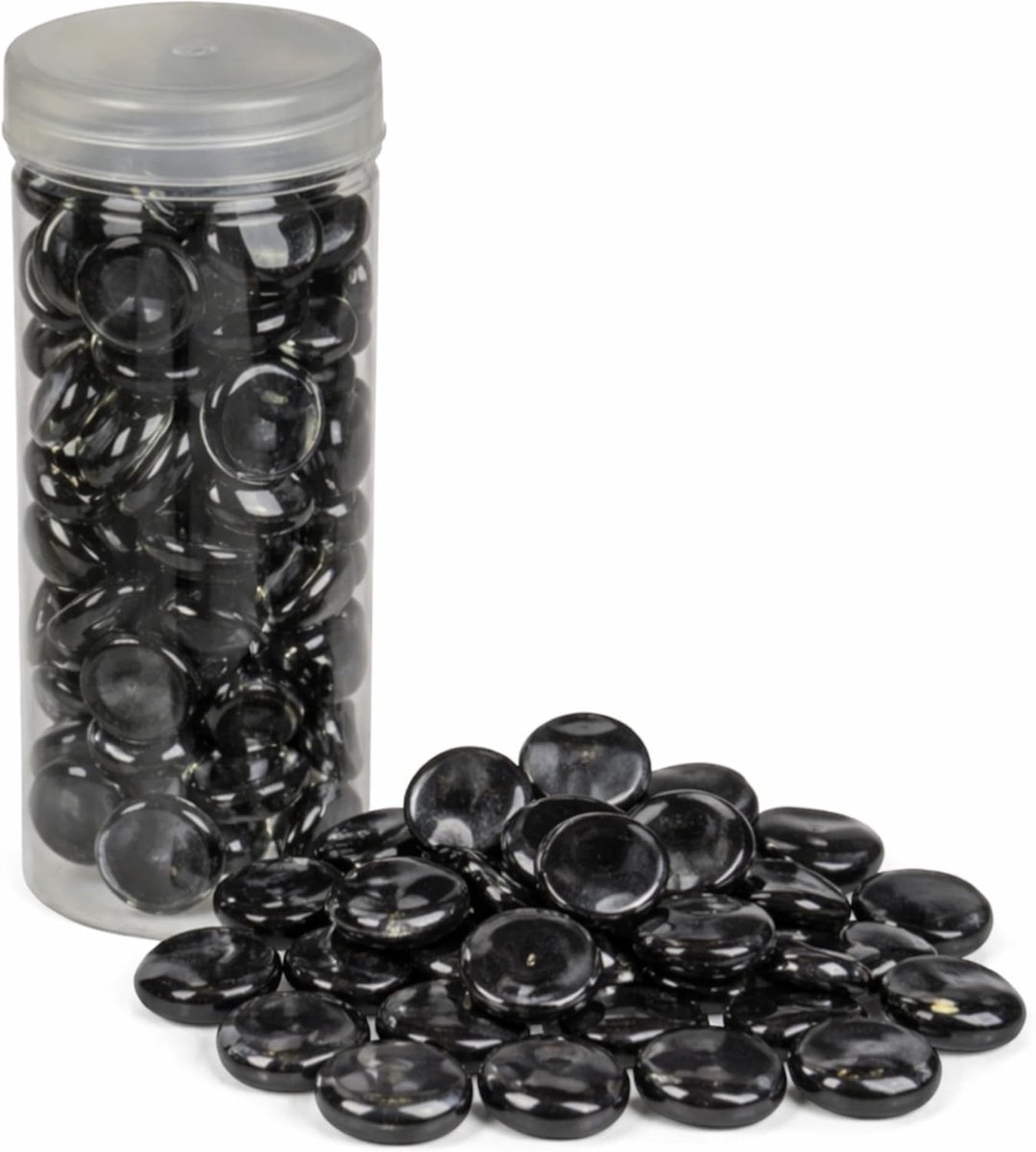 SnelShoppen - Decoratieve Glazen Nuggets 400g - Circulaire Glazen Steentjes voor Vazen, Tafel Decoratie, DIY Projecten, Aquarium, Helder en Sprankelen