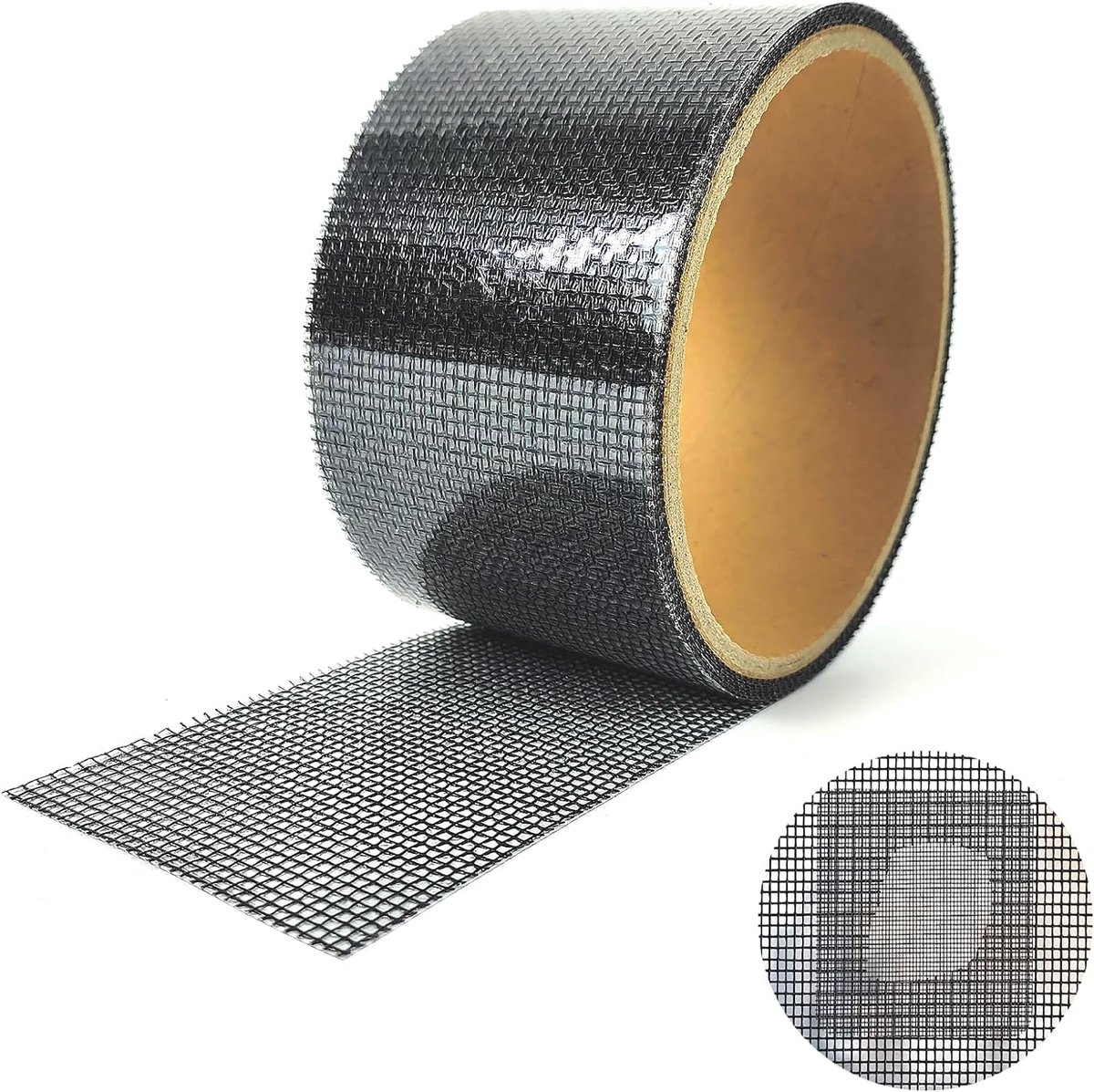SnelShoppen - Fly Repair Kit 5 cm x 5 m - Sterke Lijm Vliegenraam Herstel Tape - Zelfklevende Glasvezel Reparatie voor Insectenraam Raam Deur Gat