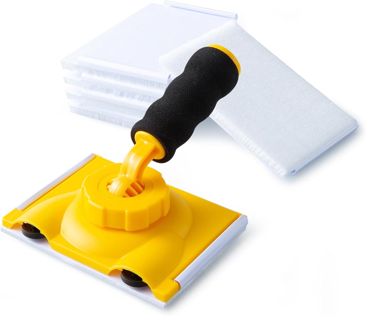 SnelShoppen - VOOMEY Paint Canter 360° Rotatie Handvat Schilder Gereedschap met 5 Vervangende Pads voor Muren, Hoeken en Plafonds - Perfect voor Nette