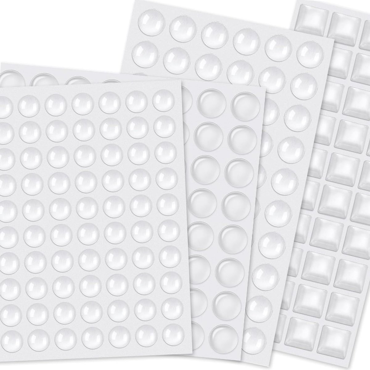 SnelShoppen - 204-delige Kleefbare Elastische Buffer Set - Transparante Beschermende Stootdempers voor Geluidloze Schokabsorptie van Kasten en Deuren