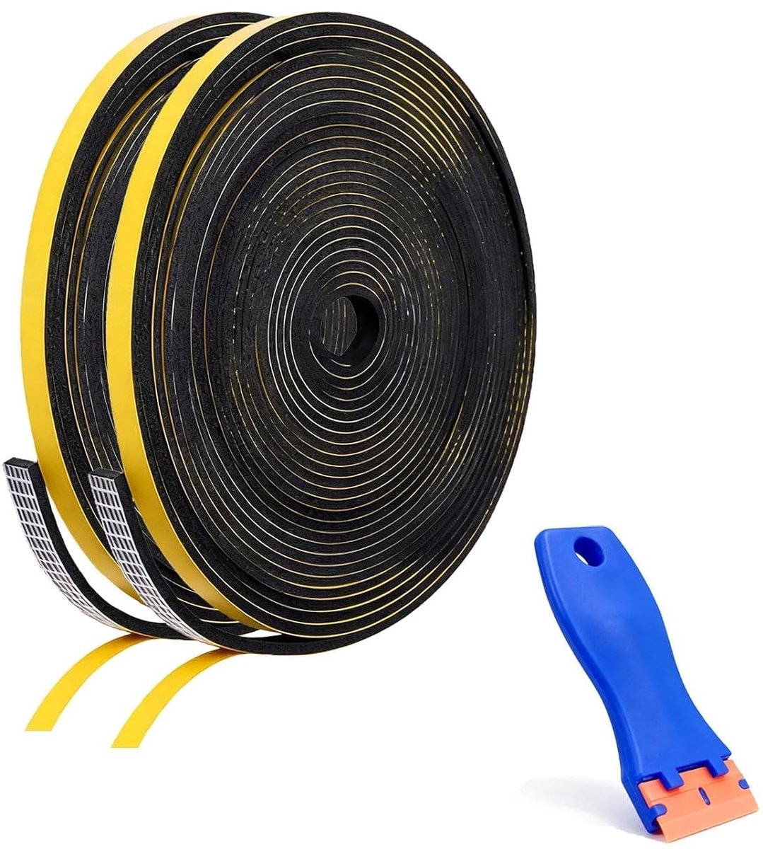 SnelShoppen - Quality Adhesive Seal voor Kookplaten, 6 mm x 3 mm x 10 m, Perfect voor Inductie en Keramische Kookplaten, Inclusief Schraper