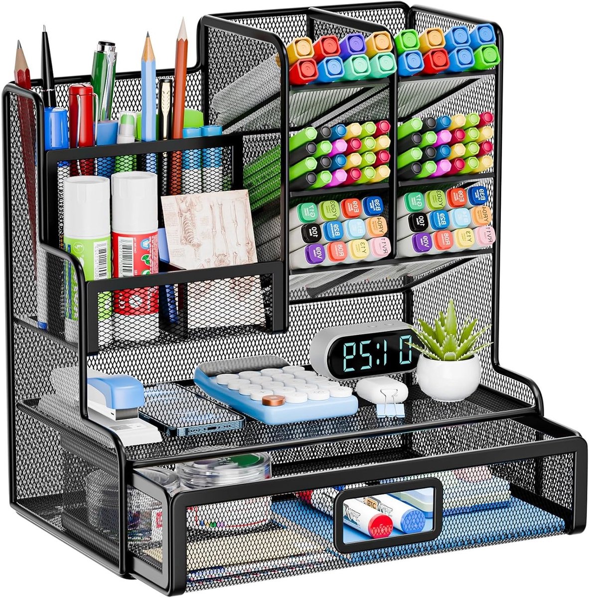 Praktische Bureau Organizer voor Kantoorbenodigdheden, Pennen en Notitieblokken
