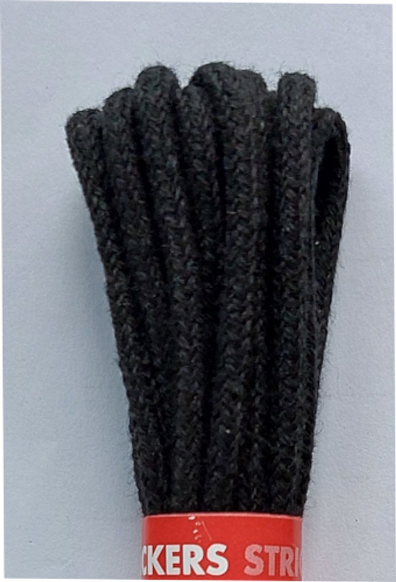 Strickers Veter - Zwart - Dun Rond - Lengte 150 cm - Dikte 2,5 mm - Schoenveter