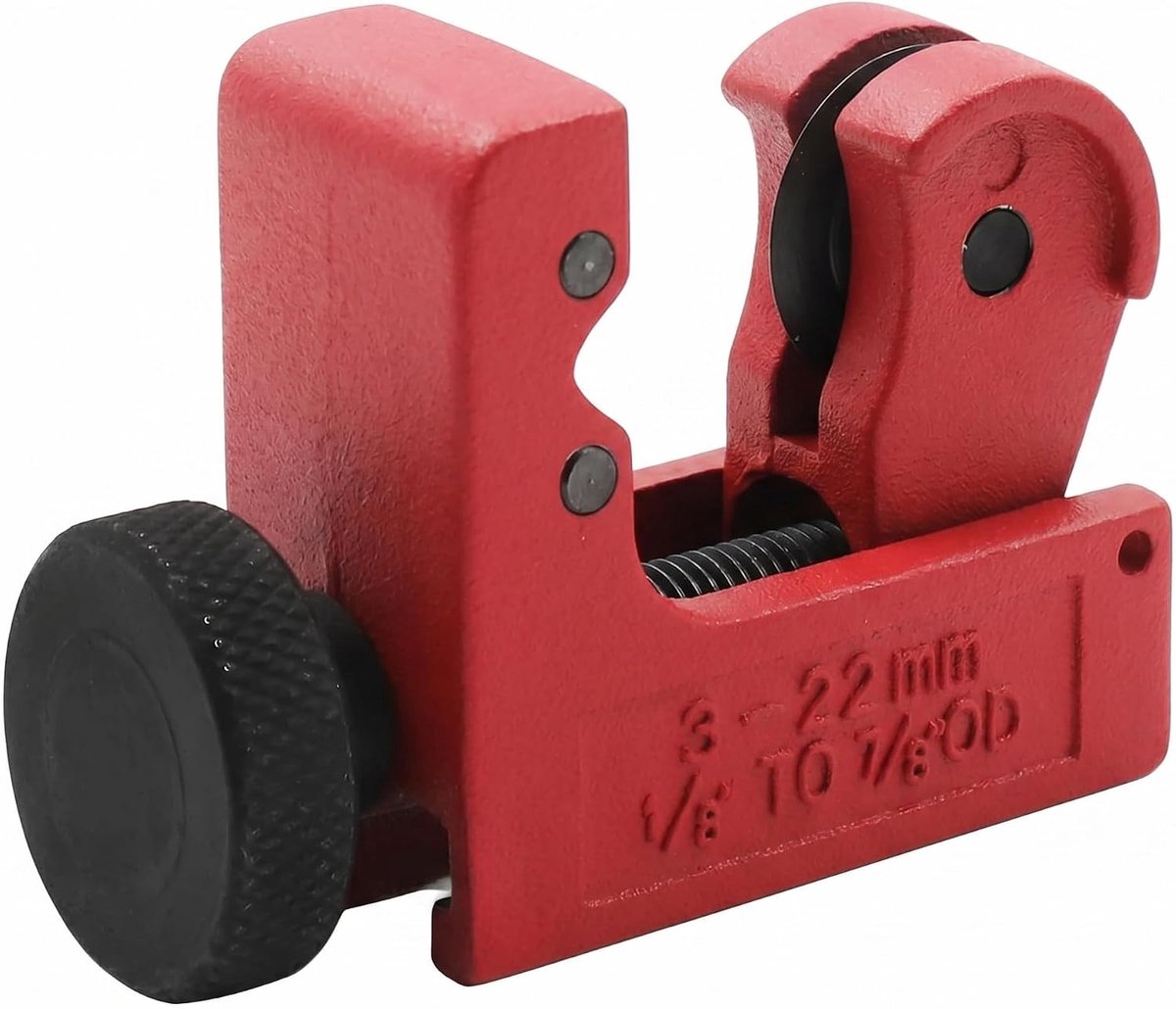Copper Tube Cutter, Mini Tube Cutter with Cutting Diameter 3 to 22 mm, Plumbing Hand Tool with Double Roller System - ShopVlot