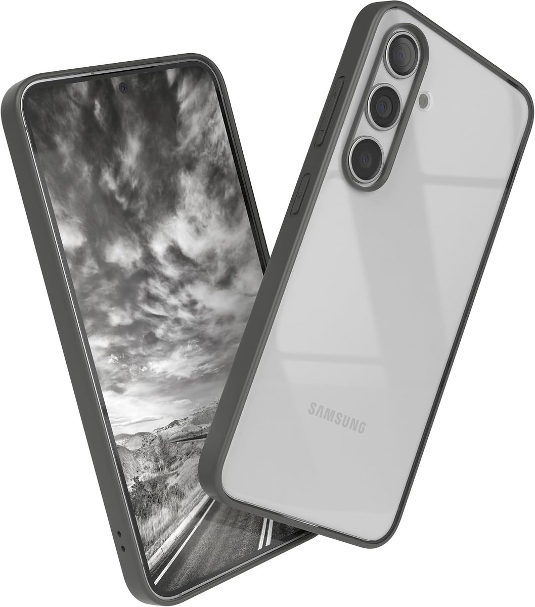 EAZY CASE - Clear Hybrid Bumper Case Compatible with Galaxy S24 Shockproof Antiskid with Camera Protection Phone Case - ShopVlot