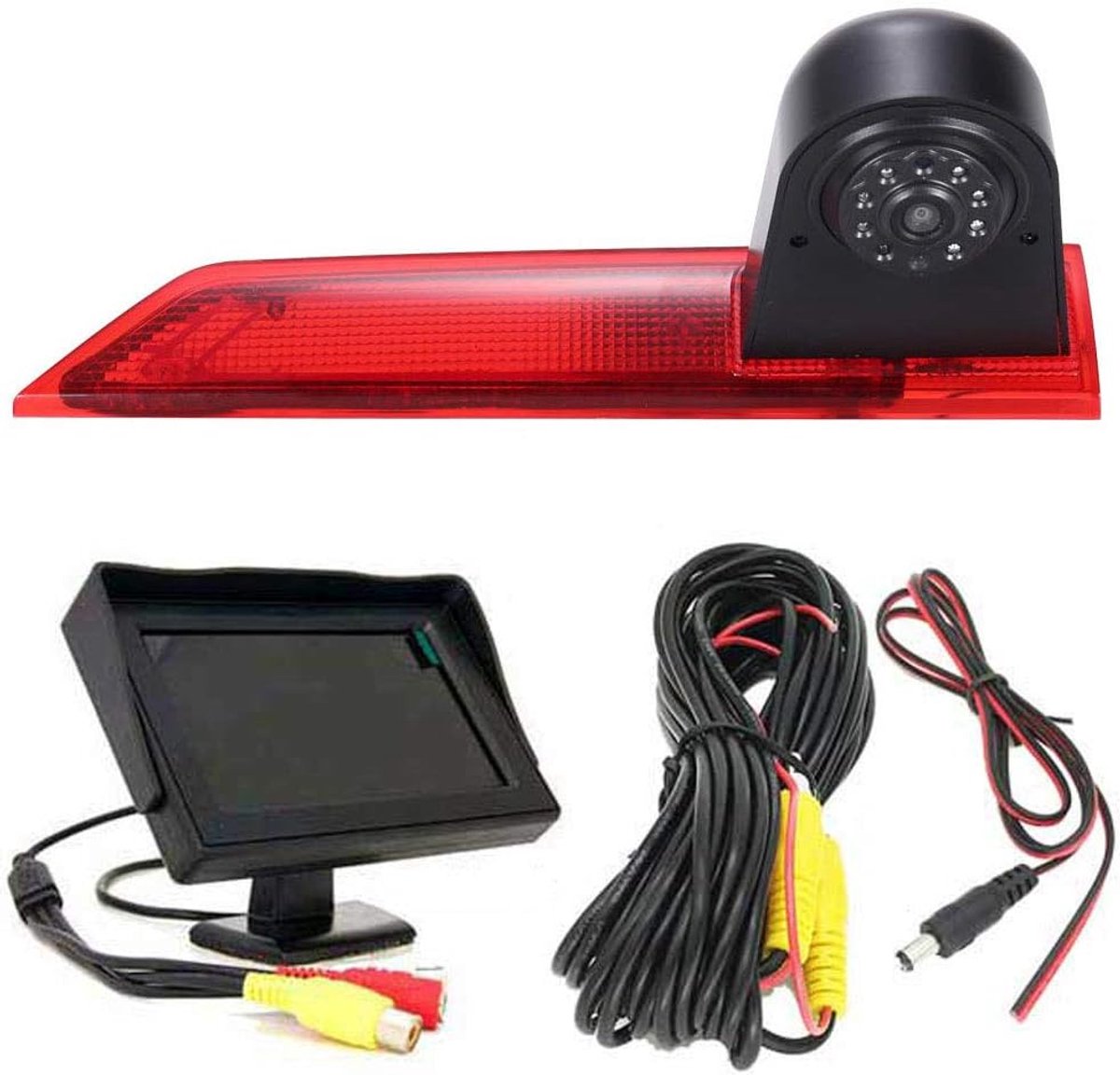 HD Car High Lamp Brake Light Rear View Camera Can Adjust Angle Night Vision Compatible With Ford Transit Custom - ShopVlot