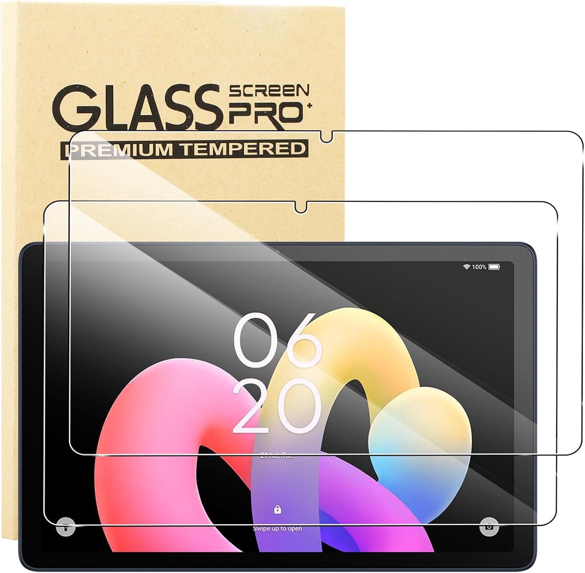 KUSINHOKA Gehard glas voor TCL Tab 10L Gen 4 10,1 inch, hardheid 9H displaybeschermfolie, krasbestendig, HD - ShopVlot