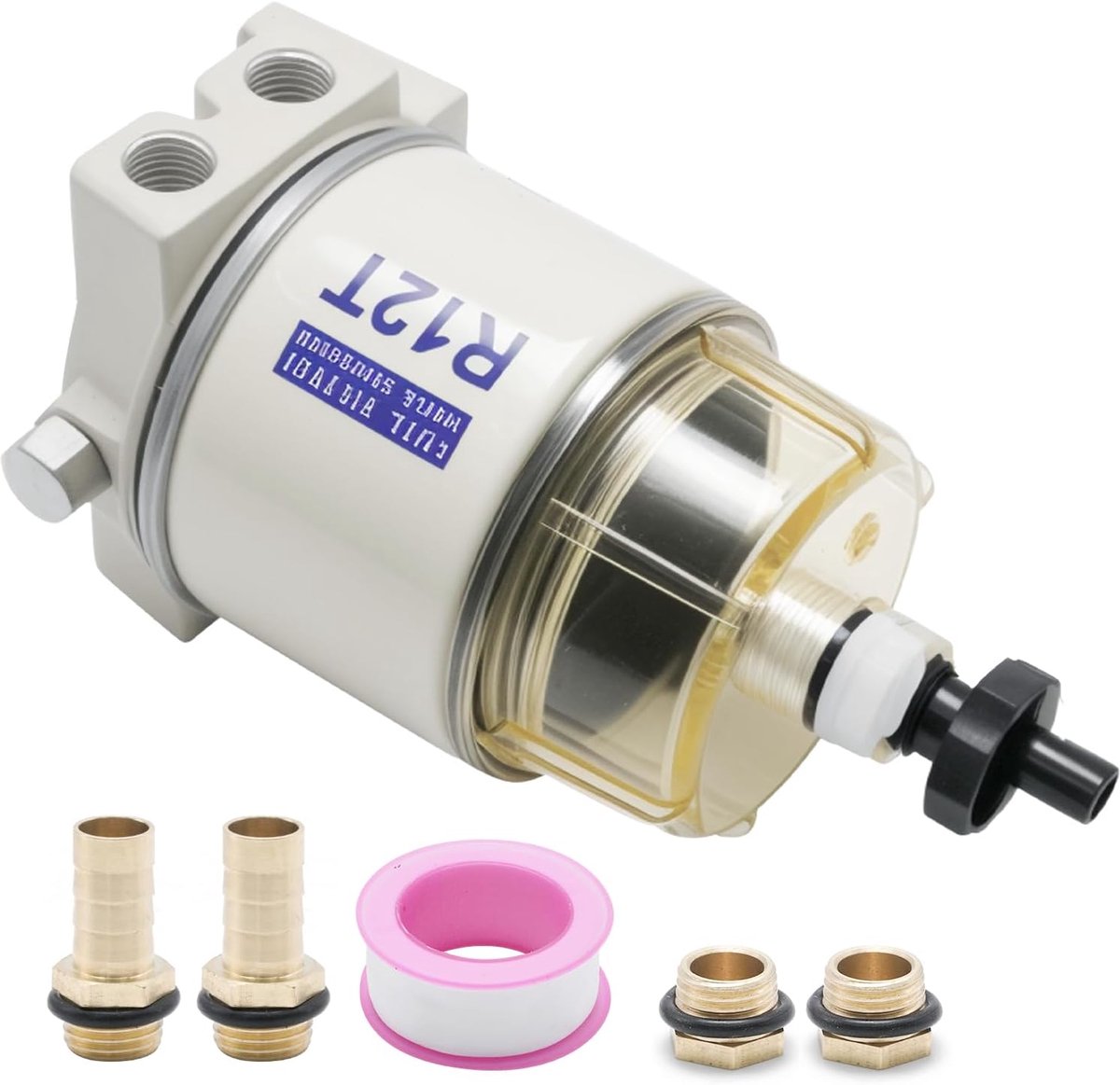 Fuel filter, boat 30 GPH 10 micron R12T boat marine rotation fuel filter water separator suitable for express boat oil - ShopVlot