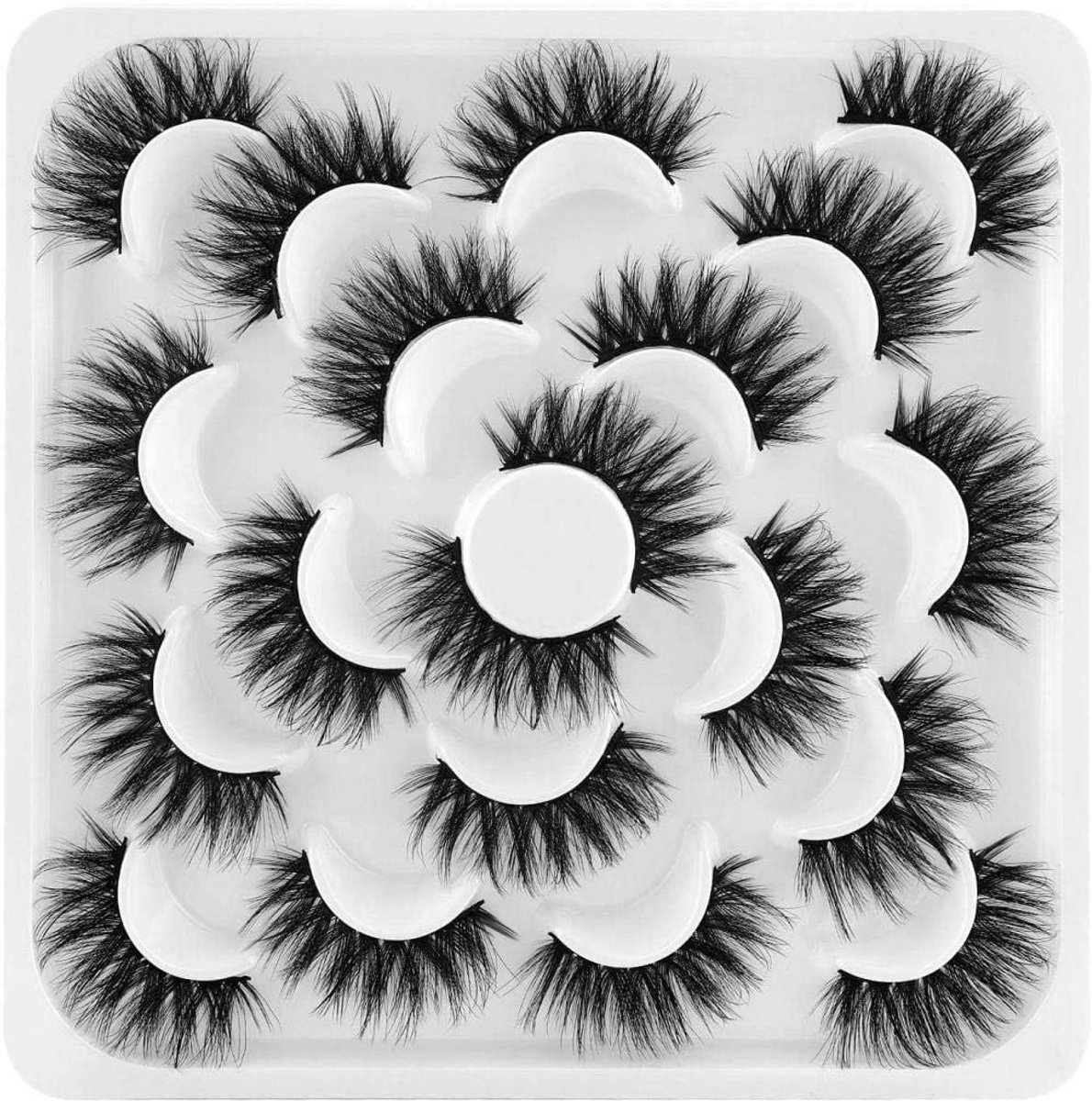 Nepwimpers 20MM Lang Dramatisch - Dikke Neppwimpers - 10 Paar voor een Wow-effect - ShopVlot