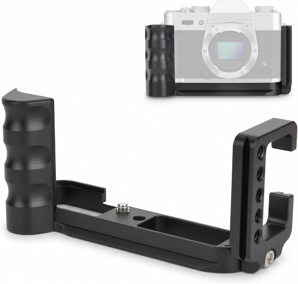 Camera L-plaat houder - aluminium - lichtgewicht en duurzaam - ideaal voor Fuji XT10 XT20 XT30 - ShopVlot
