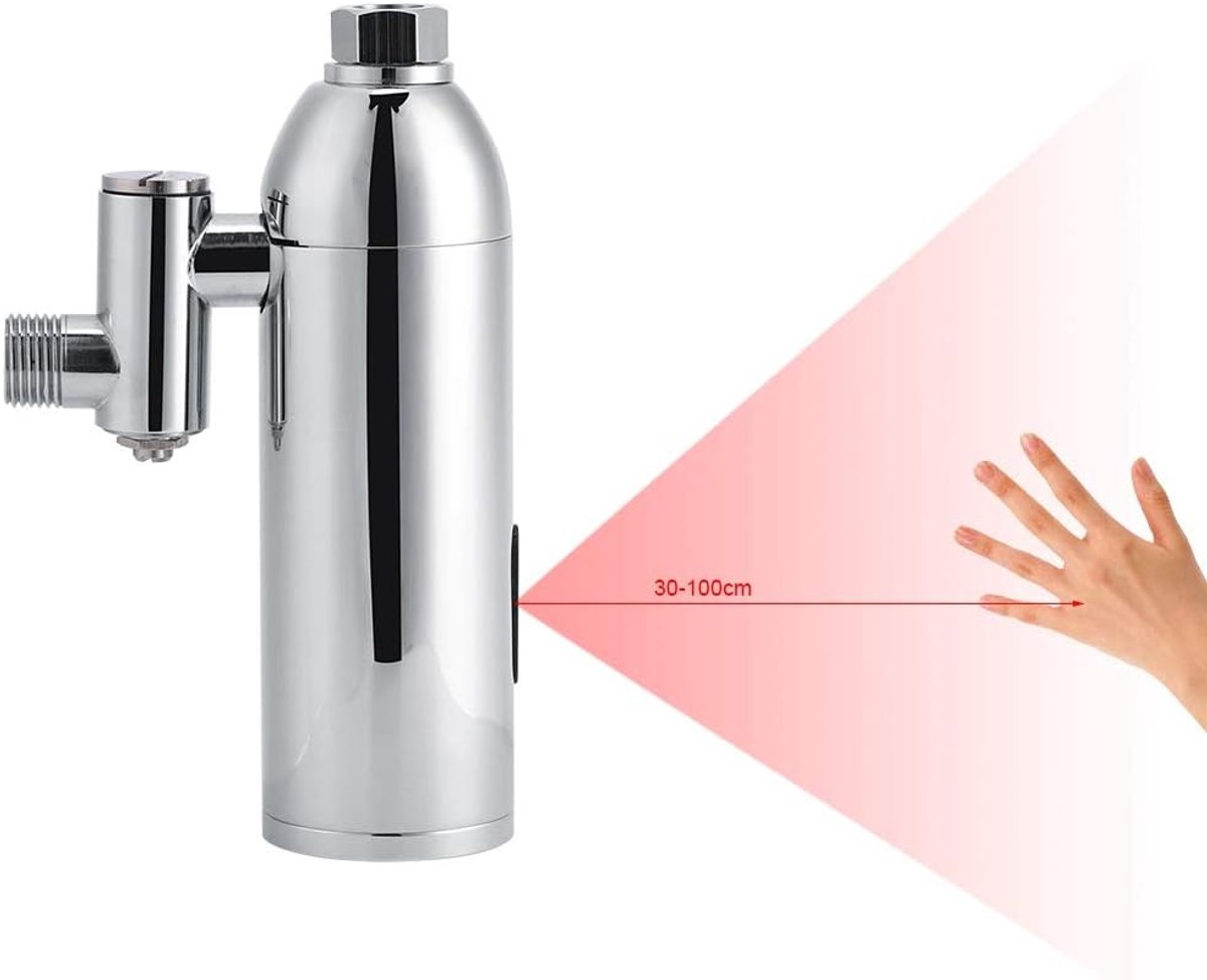 Automatische urinoir spoelklep - infraroodsensor - messing wandmontage - waterbesparend - ShopVlot