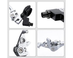 Stuurkoppeling 7/8-inch 22mm - Aluminium zwart/chroom - Voor 125 cc 140 cc pit dirt bike - Verbeter je controle - ShopVlot