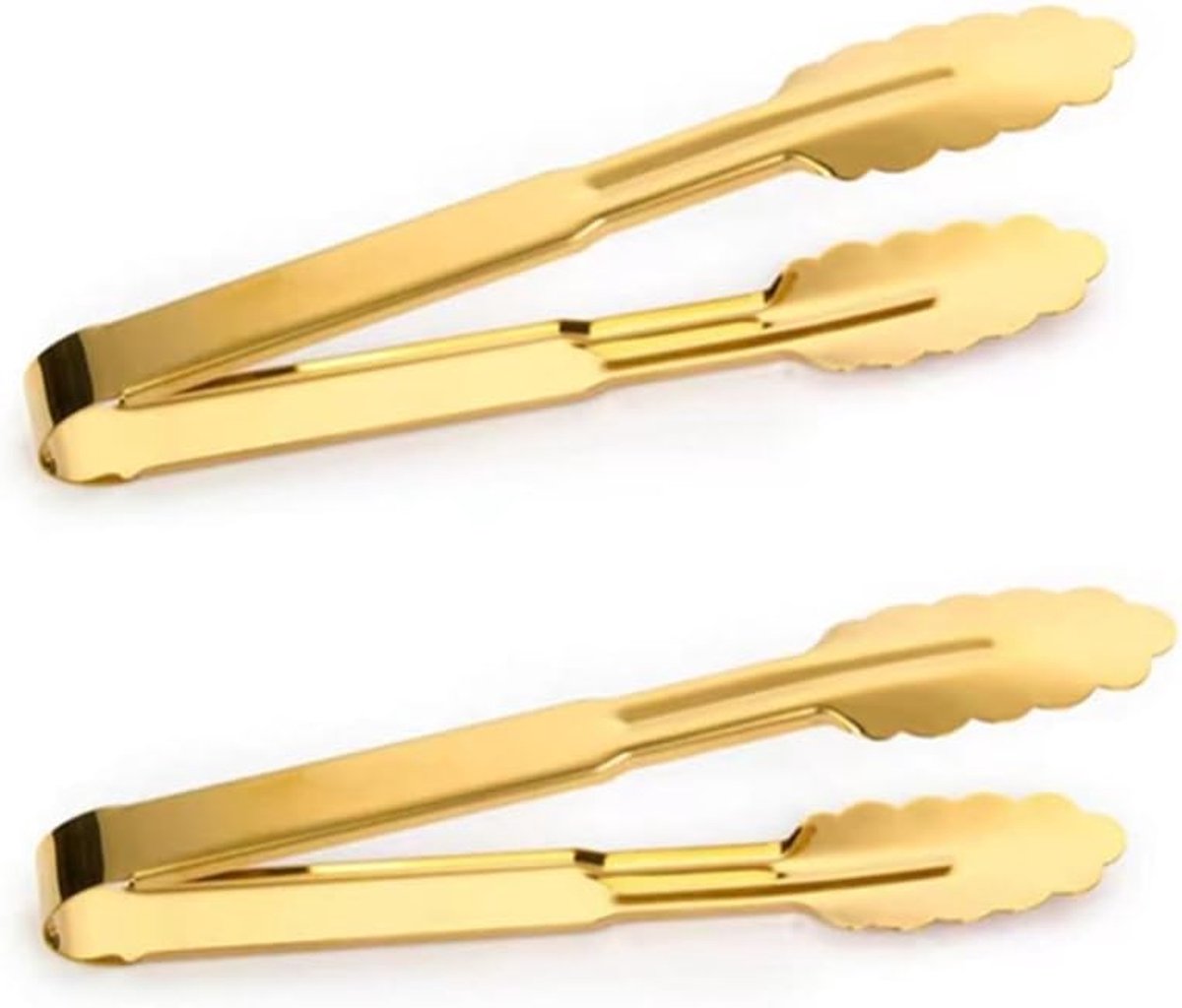 Set van 2 Serveertangen 22.5cm RVS voor Keuken, BBQ en Buffet