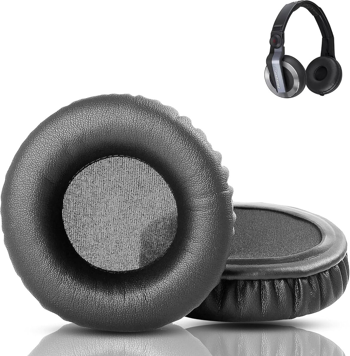 Professional Ear Pads Replacement Compatible with Pioneer HDJ500 HDJ 500 HDJ-500 Headphone Earpads with Skin Friendly - ShopVlot