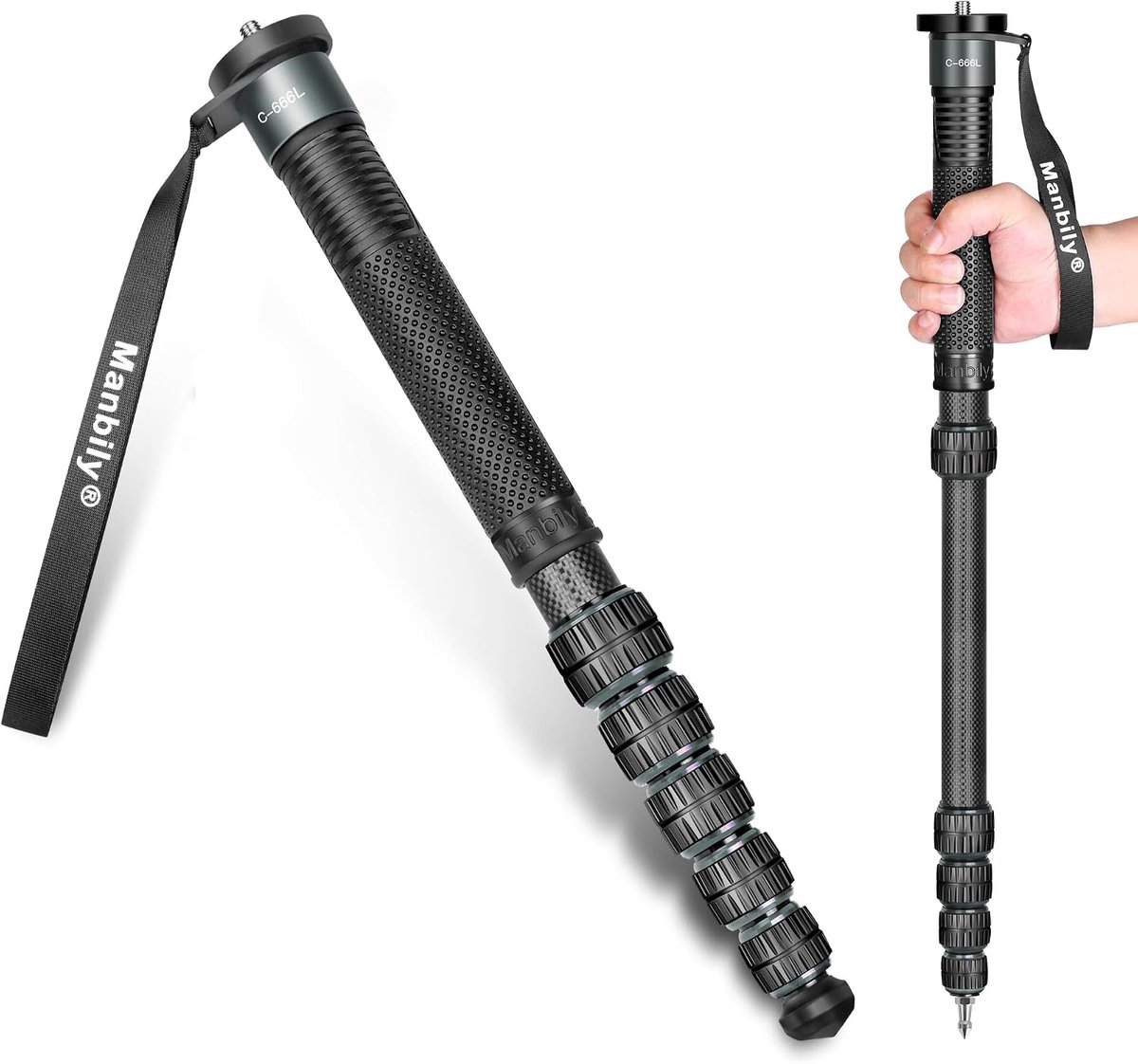 Manbily C-666L Monopod (Grey) - ShopVlot