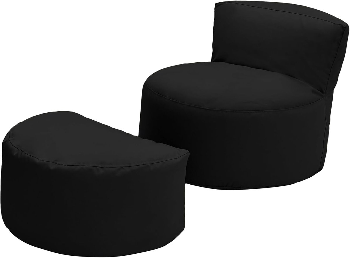 Loft 25 Kids Bean Bag Chair with Footstool - Indoor/Outdoor Living Room Bean Bag - ShopVlot