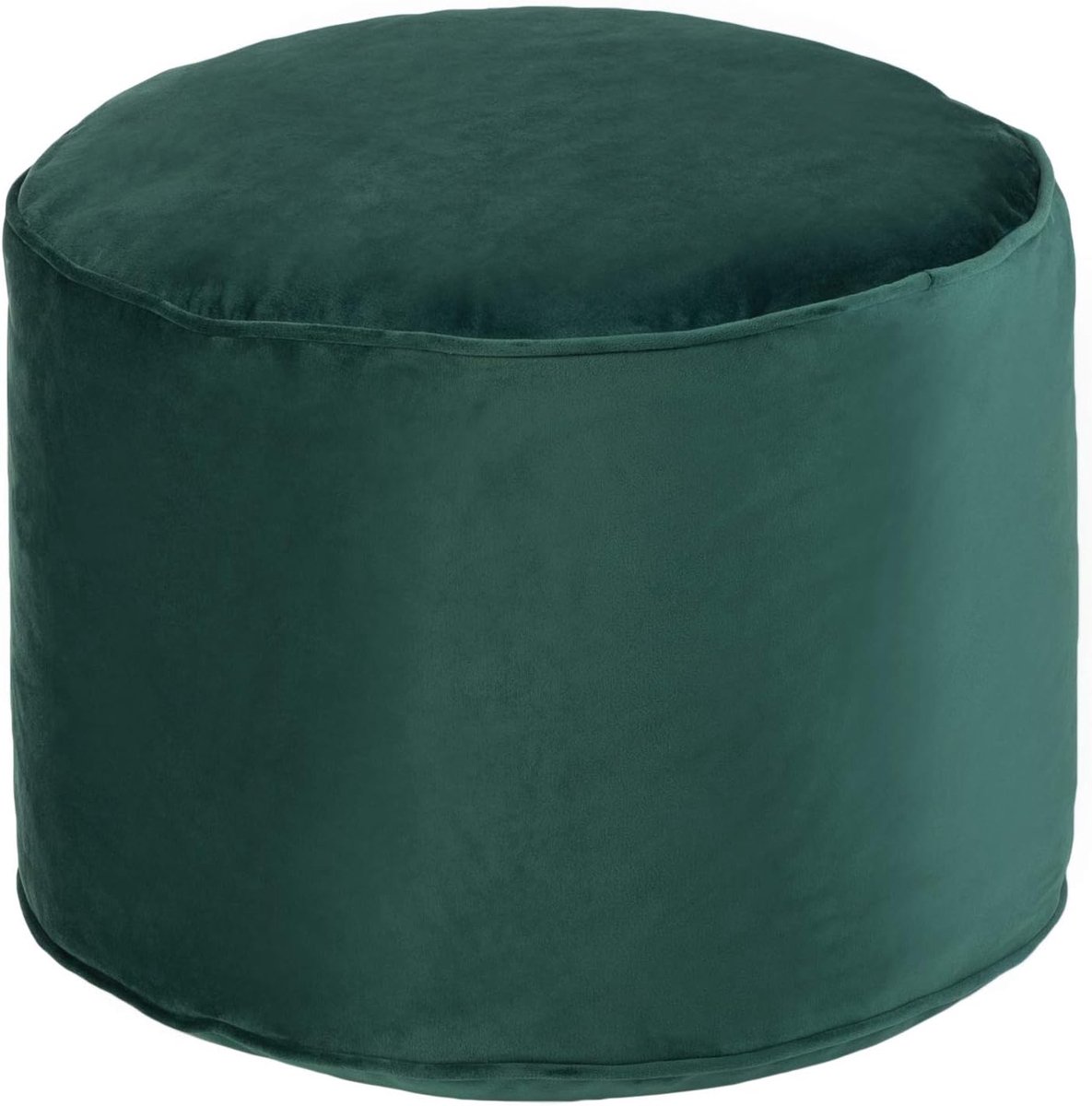 Loft 25 Premium Round Velvet Bean Bag Footstool - Indoor Home Living Room Stuffed Bean Bag Pouf - ShopVlot