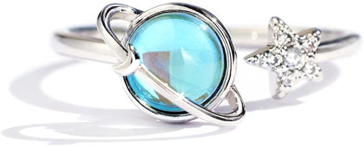 Anxiety Spinning Rings for Women, 925 Silver Women's Rings, Open Rings, Fidget Spinner Rings to Reduce Stress - ShopVlot